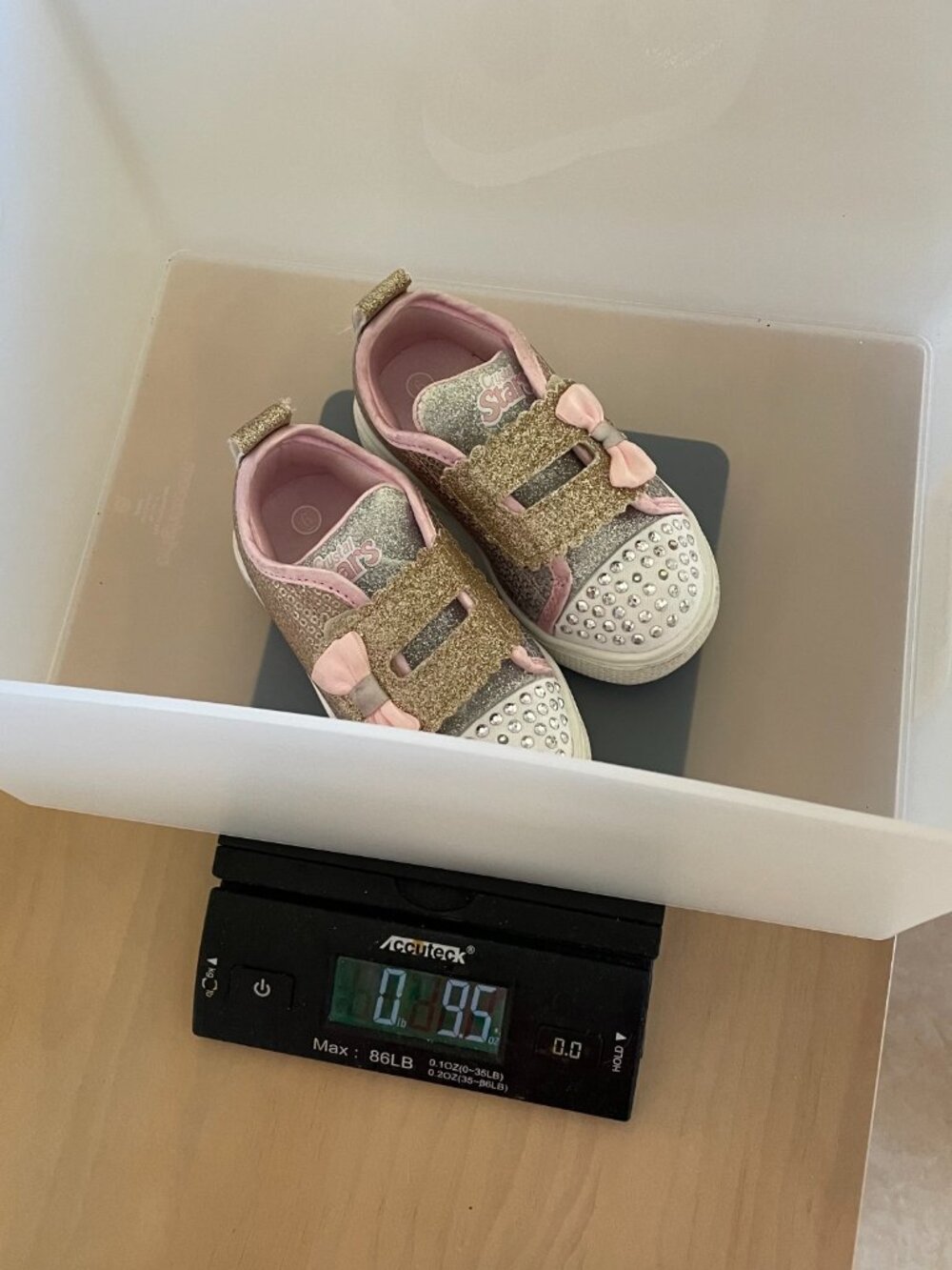 Entire Closet $5! S Sport by Skechers Toddler Girl Lexi Light Up Pink Glitter - Picture 12 of 12
